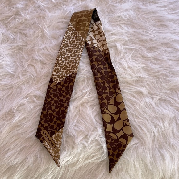Coach Accessories - NWOT SILK COACH PURSE SCARF